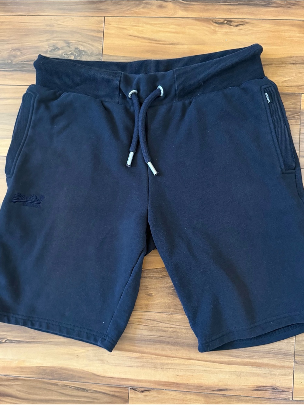 Superdry Men's Black Drawstring Sweat Shorts